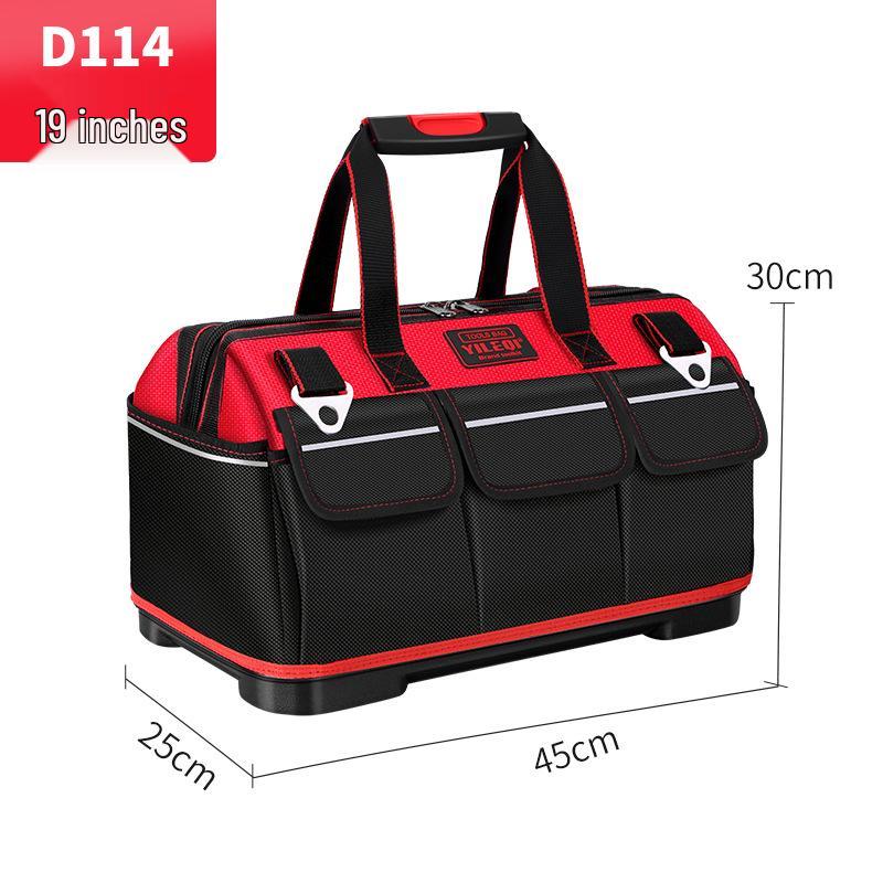 Bolsa de herramientas para electricista: Lona Impermeable y Duradera con Diseño Ampliado y Resistente al Desgaste para un Almacenamiento Conveniente y Multifuncional.