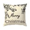 Merry Christmas Design Pillowcase Printed Polyester 45x45cm Throw Pillowcover Decorative Sofa Cushion Pillowslip Home Decor