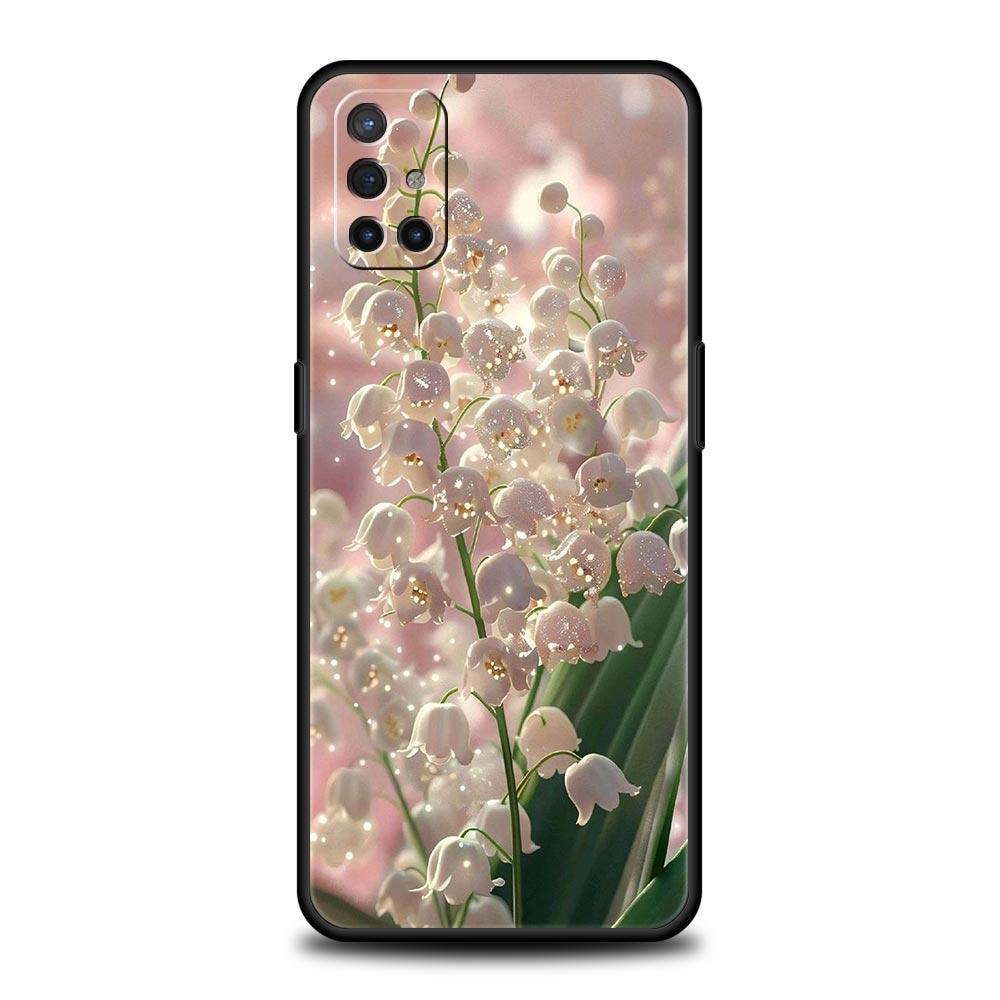 Coque de téléphone florale transparente Muguet pour Oneplus 13R 13 12R 11 10T 10R Nord N100 N200 N10 10 9 9R 9RT CE 3 2 Pro TPU souple