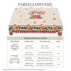 1 Piece Of Christmas Round And Rectangular Tablecloth, Various Sizes, Exquisite And Cute Gingerbread Man Pattern Tablecloth, Christmas Courtyard Table