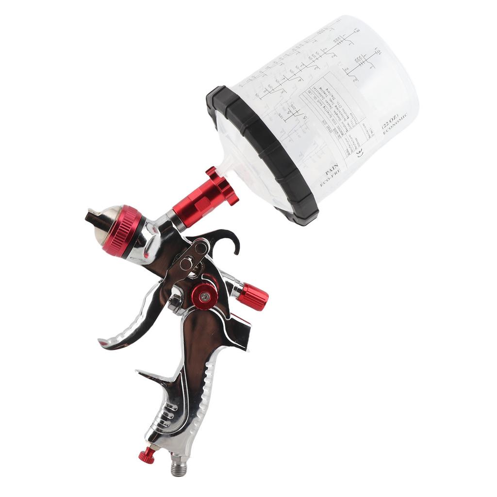 Pistola de Pintura Automotiva HVLP com Bicos de 1,4 mm 1,7 mm 2,0 mm Kit Tocha Pistola de Pintura Automotiva por Gravidade Entrada de Ar G1/4