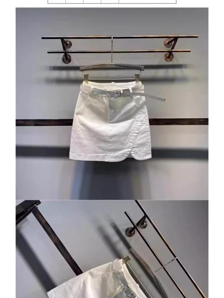 Women's High-Waisted Autumn Workwear Skirt Shorts: European Style, Slimming, Wide-Leg, Casual Hot Pants.