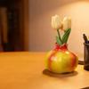 Bedroom Decoration Vase Fruit Shaped Vase, Decorative Ceramic Creative Plant Pot, Compact Colorful Home Decor Flower Container for Living Room Kitchen
