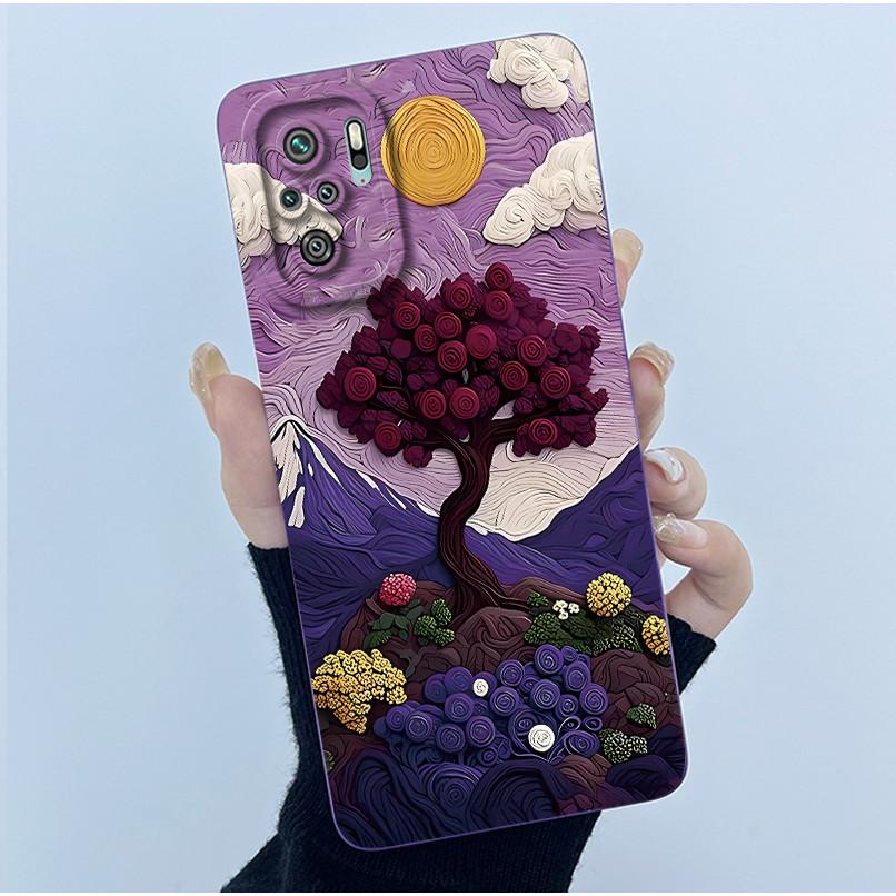 For Xiaomi Poco M5s Phone Case PocoM5s Cover Fashion Simplicity Butterfly Floral Soft Liquid Silicone Shell For Poco M 5s Fundas
