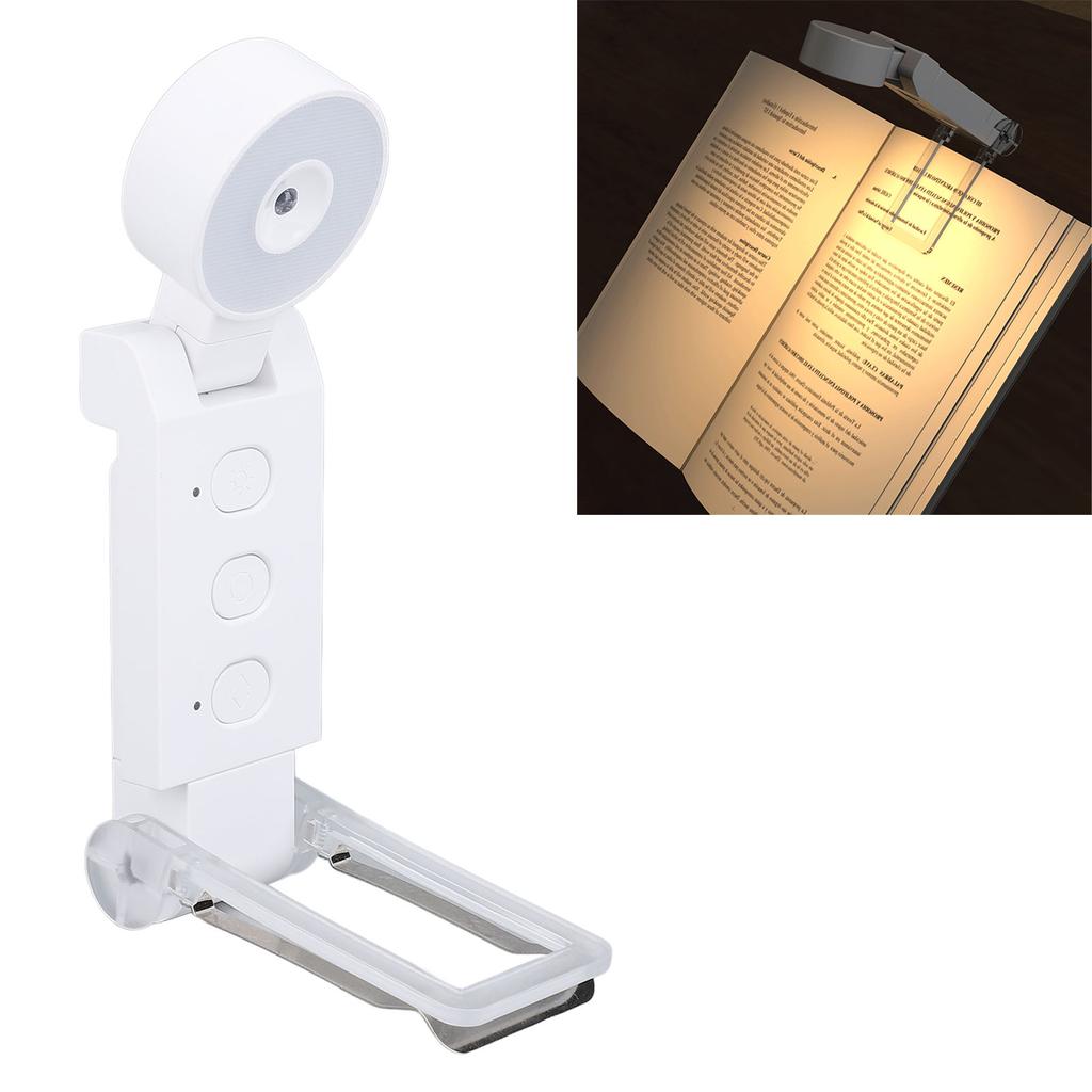 USB Rechargble Book Rding Light 5 Colors 6 Brightness Dimmable Clip On LED Rding Lamp with Timer Foldable Portable for Bed Rding Bookworms