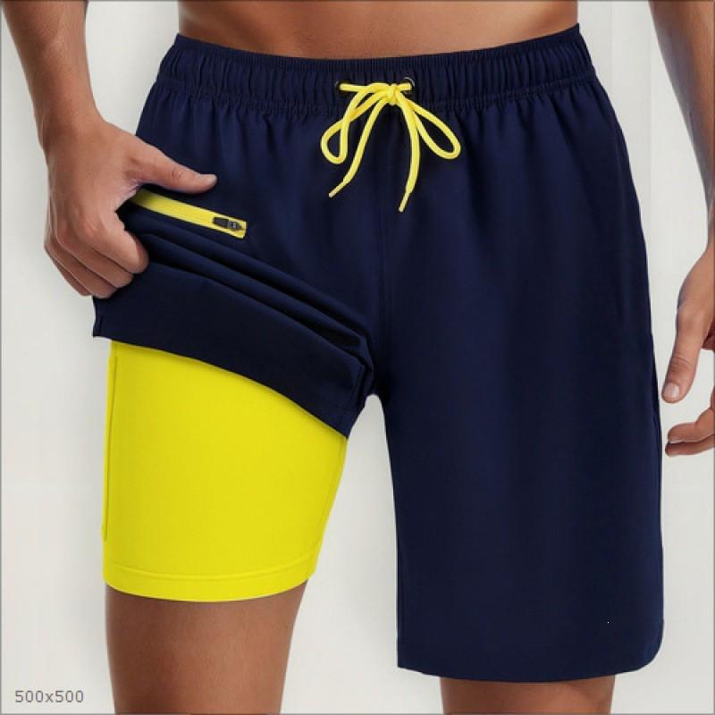 Mens Quick-Dry Board Shorts Swim Trunks With Print Design Beach Surfing Swimming Outdoor Activities