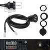 4 6 Pin Dual USB Dashboard Mount Panel Extension Shielded Truck Motorcycle Cable Head Car Player Unit Adapter Android Radio A3S9