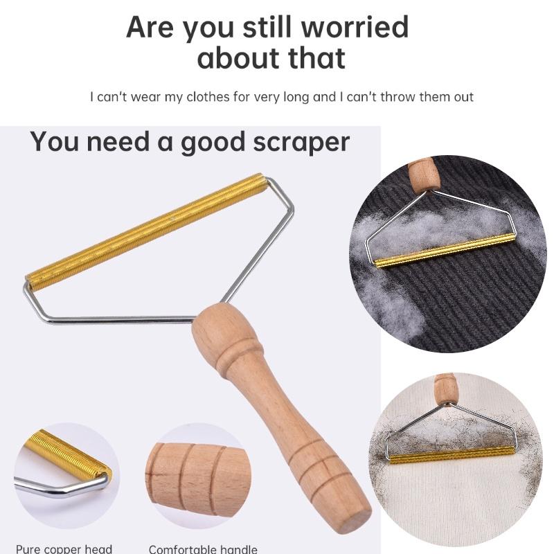 Wholesale Jute Wood And Alloy Lint Remover Perfect For Removing Pet Hair
