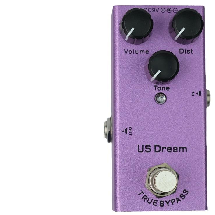 Professionelles E-Gitarren-Effektpedal - Verzerrung, Überlastung, Delay, Chorus, Tremolo