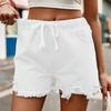 YYFS Short de Sport taille haute imprimé couleur unie pour femmes, décontracté, à la mode