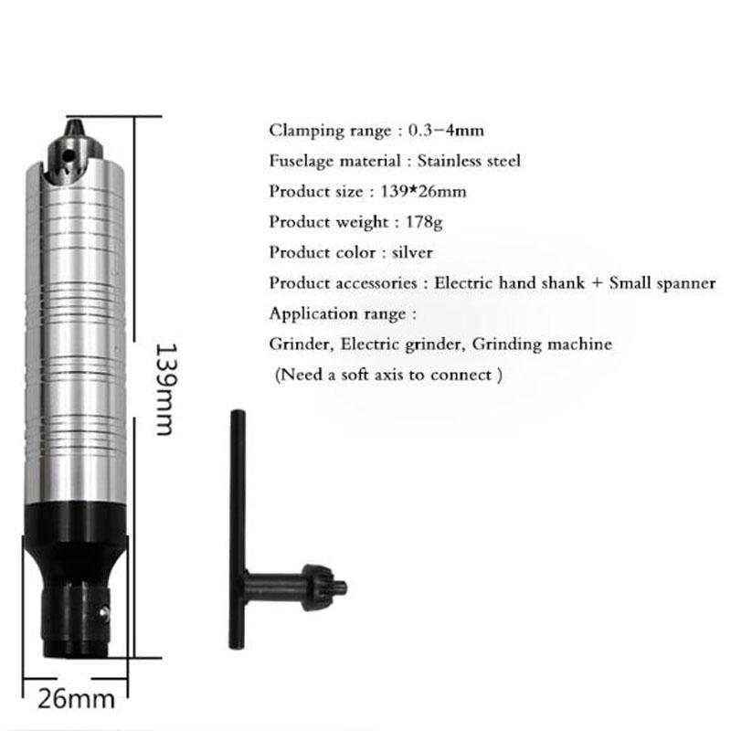 Engraver Flexible Shaft 6mm Flex Shaft Handpiece Power Tool Electric Drill Handle Chuck Separate Mini Grinder Accessories