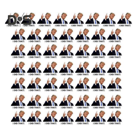 

50/100/200 шт. наклейки Трамп «Я сделал это» наклейка на бензоколонку забавные картинки ПВХ виниловые водонепроницаемые наклейки на окна грузовики 50pcs A
