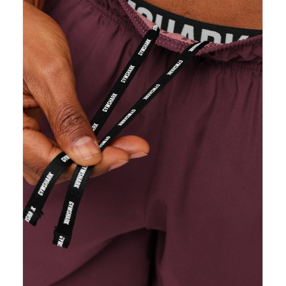 Gymshark Sport 7  Shorts Impact Burgundy Reset Pink A1b3l Rcf4