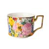 Keramiktasse mit Untertasse im europäischen Stil, bemalte Muster, Becher, zarte Nachmittagstee-Blumentee-Kaffeetasse, hochwertige Latte-Art-Tasse