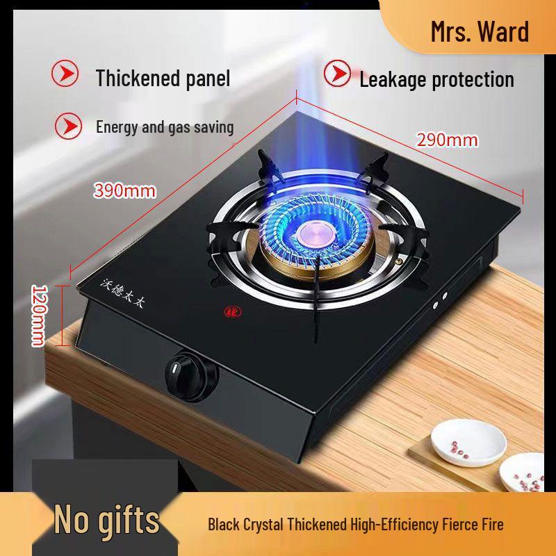 Home Energy-Saving Single Burner Gas Stove for LPG & Natural Gas