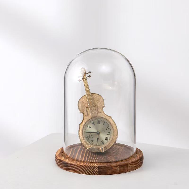 Preserved Flower Glass Dome Ornament - Creative Christmas Gift Transparent Vase