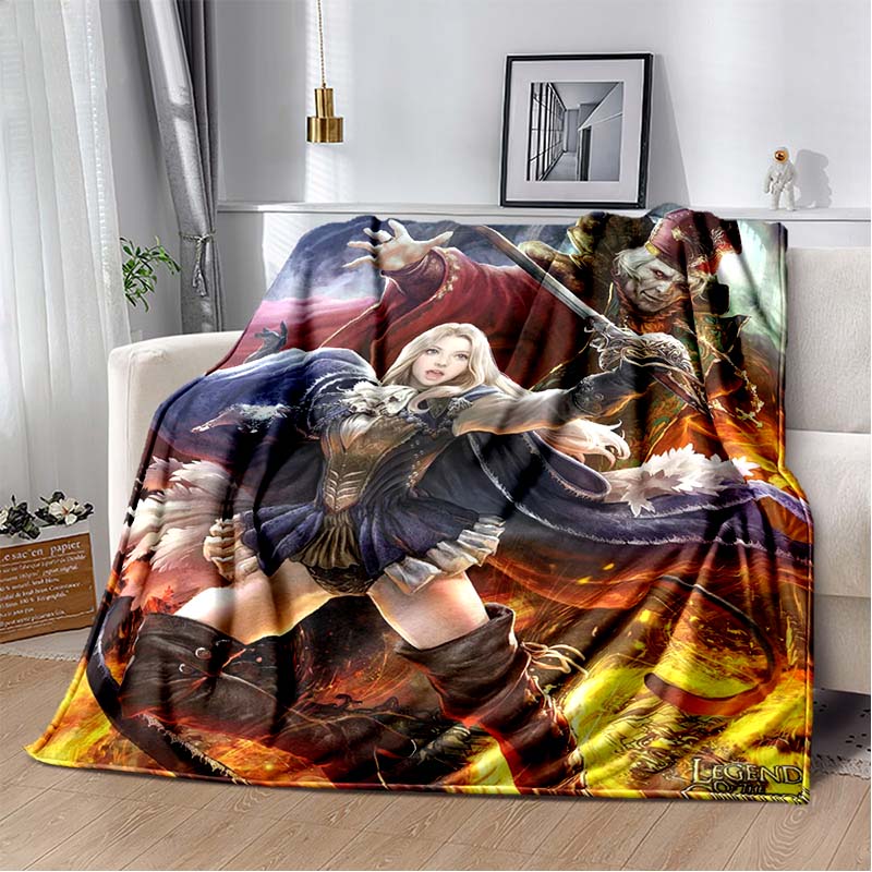 Legend of The Cryptids 3D Print Flannel Blanket Ultra Soft Warm Cozy Throw for Bedroom Sofa Camping Travel Home Decoration Daily