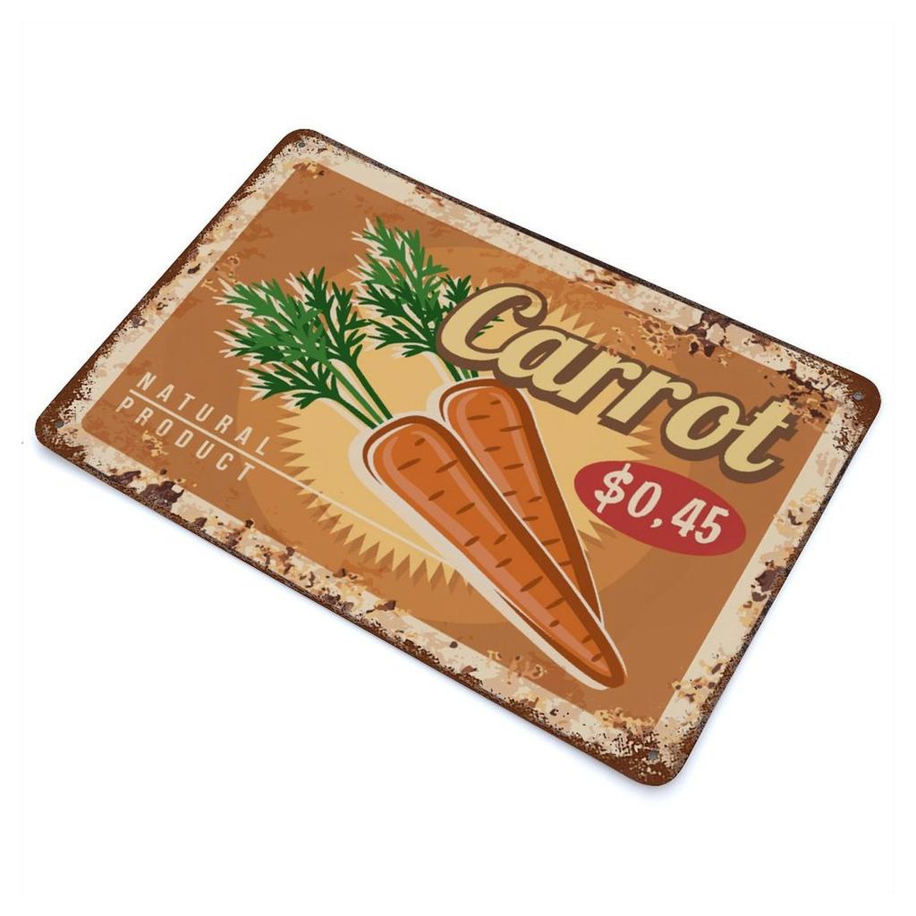 1er-Pack rustikales Metallschild im Used-Look, 20×30cm und 30×40cm, Vintage-Dekor für Barbereich, Café oder Wohnraum