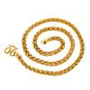 Men's 999 Gold Plated Wheat Ear Necklace Vietnamese Sand Gold Necklace Long-lasting Color-resistant Accessory Gift