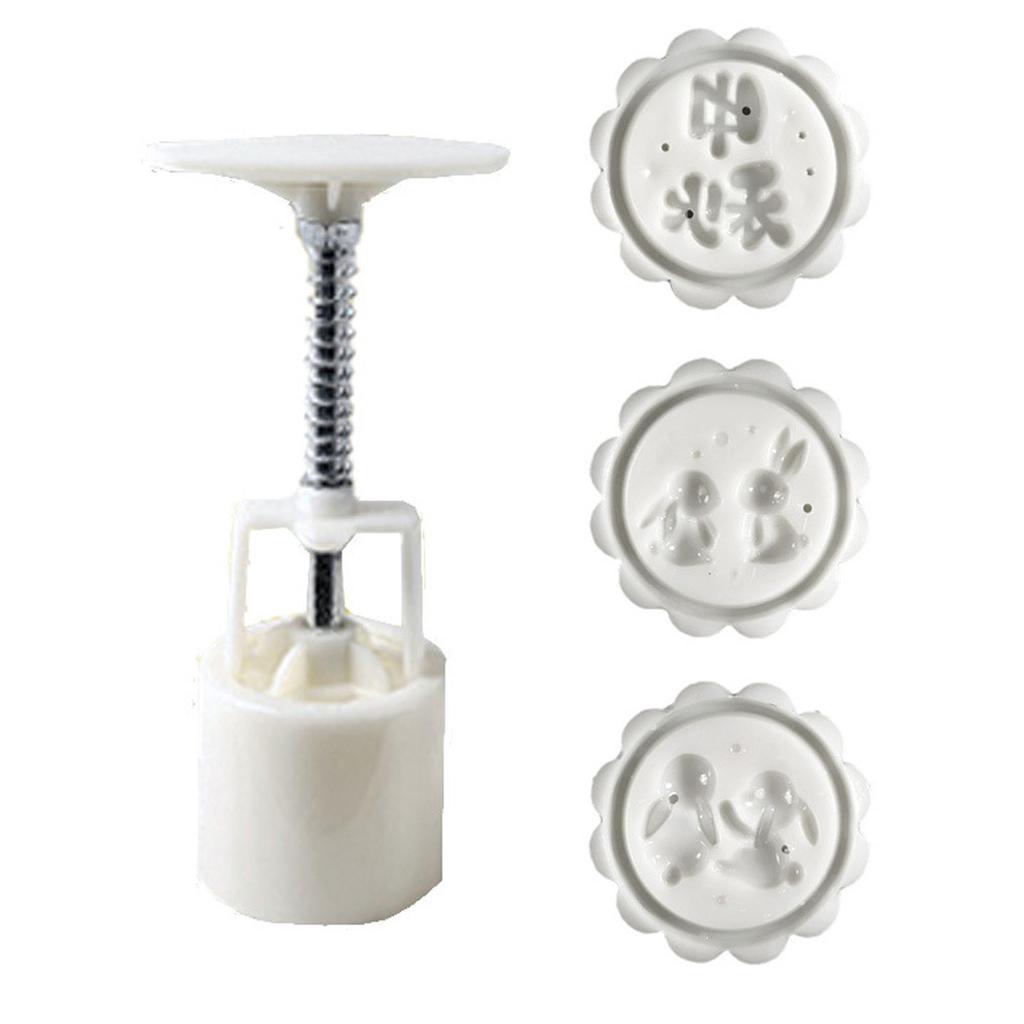 Dessert Moulds Dessert Stamp Bunny Shaped Baking Tools for Mid-Autumn Festival