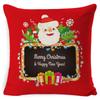 Christmas Celebration Pillow Elk Snowman Festive Cushion Cover Red Sofa Back Cushion Pillow Cover
