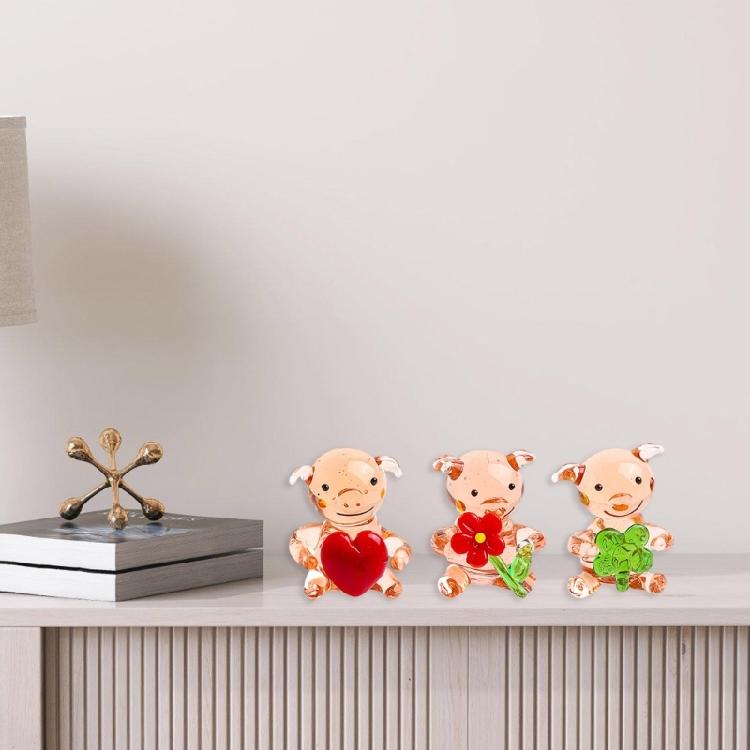 Swine Figurine Japanese Animal Enhances Bedroom Dining Table