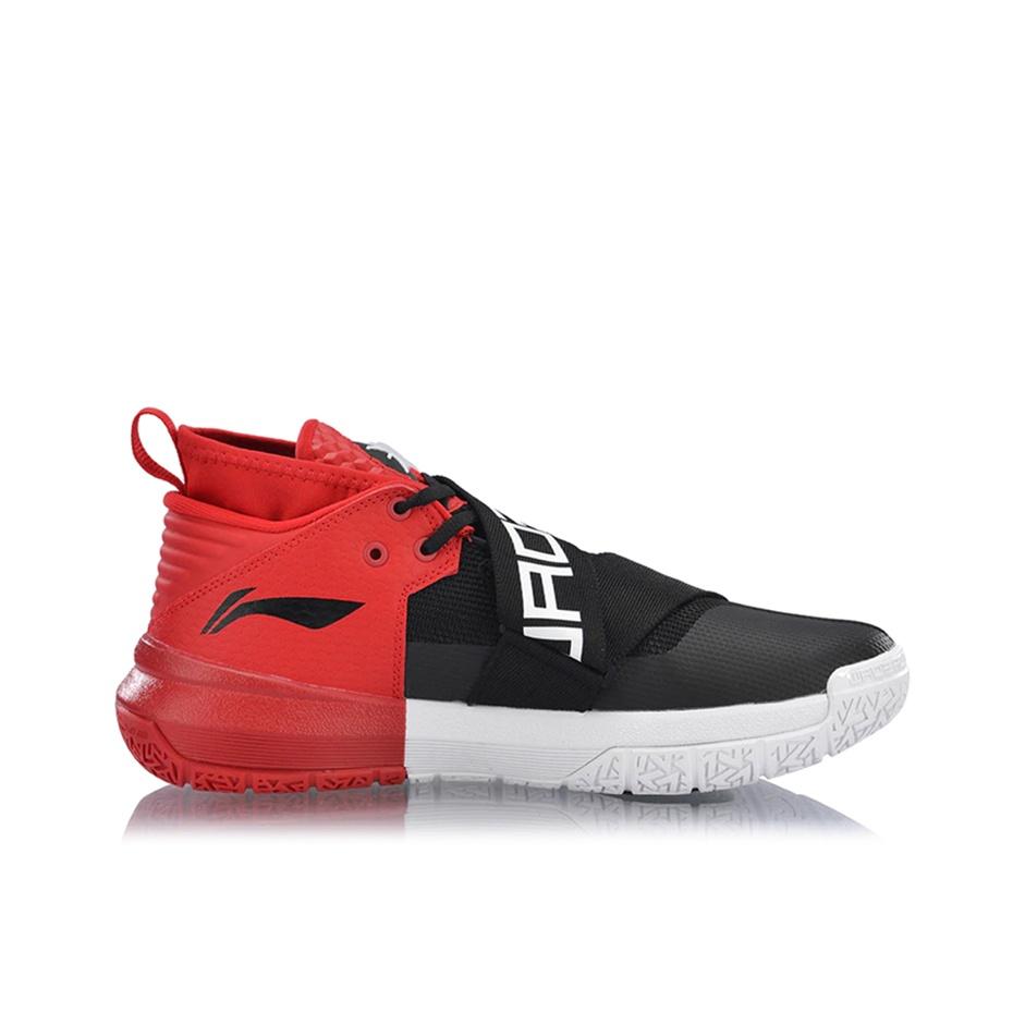 Li Ning All City 7 Wade Series Shock Absorption Non-Slip Wear-Resistant Low-Top Basketball Shoes Men Sneaker Black Red White ABAN047-1