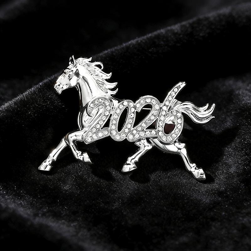 

Mythical Pegasus Light Luxury High-end Enamel Animal Pegasus Men s Brooch 3*6CM
