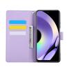 Etui dla Realme C33 4G/C33 2023 4G, portfel ze skóry PU z motywem róży i 3 przegródkami na karty