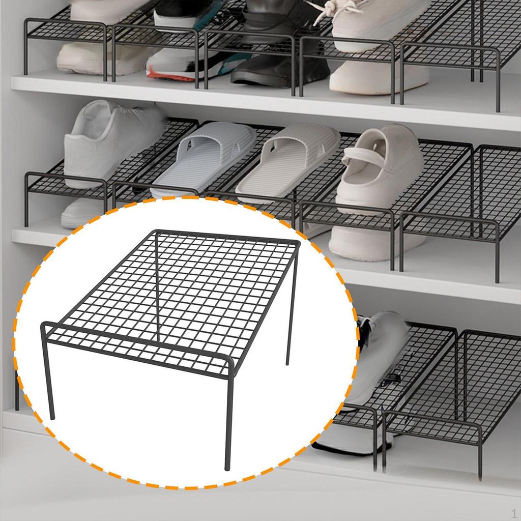 Metal Shoe Organizer for Closet, Dorm, Small Space, Entryway