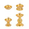 Y3NA Cooking Oil Lamp Alloy Butter Lamp Home Worship Ever-burning Lamps Fashion Dimmable Lamp Holder Buddhist Supplies