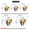 2pcs 2D flat printing Drapes Be Kind Honey Bee Fabric Without Electricity Festive Holiday Use for Bedroom Office Living Room