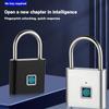Keyless USB Rechargeable Fingerprint Lock Smart Home Padlock Waterproof Door Lock Quick Unlock Portable Anti-theft Padlock