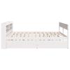 Solid Wood Bed without Mattress White 160x200 cm Pine Wood