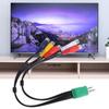 Component Video Signal Line 3.5mm + 2.5mm To 5RCA Adapter Cable   for LCD/TV/DVD/Game Console