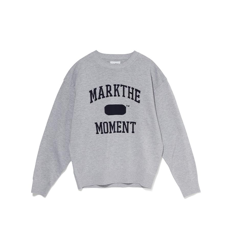 MARKM Mark The Moment Slogan Jacquard Pullover (Miuca8002)