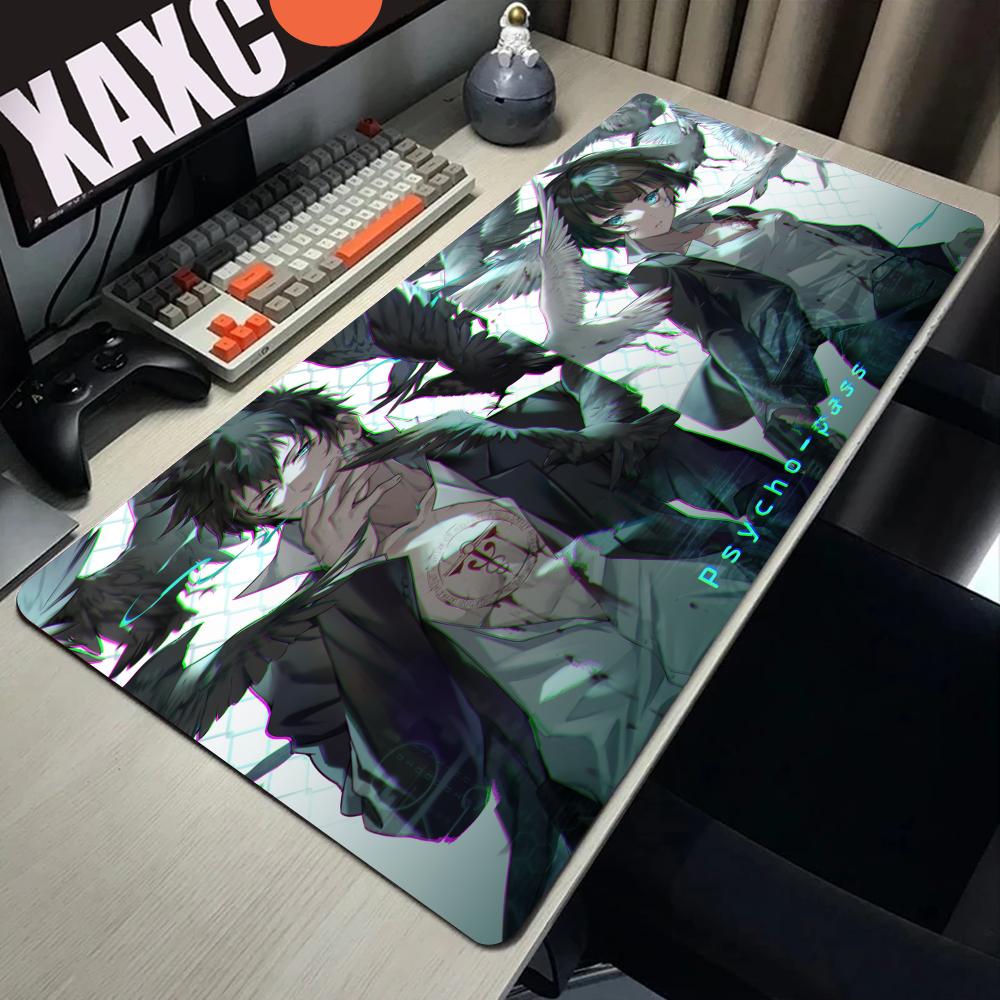 Anime Psycho Pass Floor Mat xcm XL Lockedge Office Computer Desk Mat Table Keyboard Big Mouse Pad Laptop Cushion Nonslip