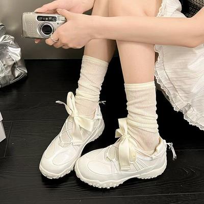 Small Thick-soled Mary Jane Shoes Women's 2025 New Summer Versatile Casual Moral Training Shoes Soft-soled Ballet Shoes