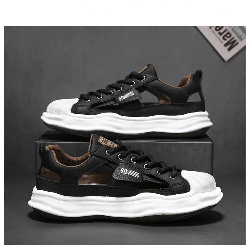 Fashion Bread Shoes Leaky New Sports Shoes Casual Shoes Trendy Shoes2025Summer Breathable Season Comfortable Sneaker