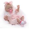Cloveray 22-Inch Reborn Baby Doll Cute Handmade Realistic Newborn Doll with Changeable Clothes for Collectors and Gifts