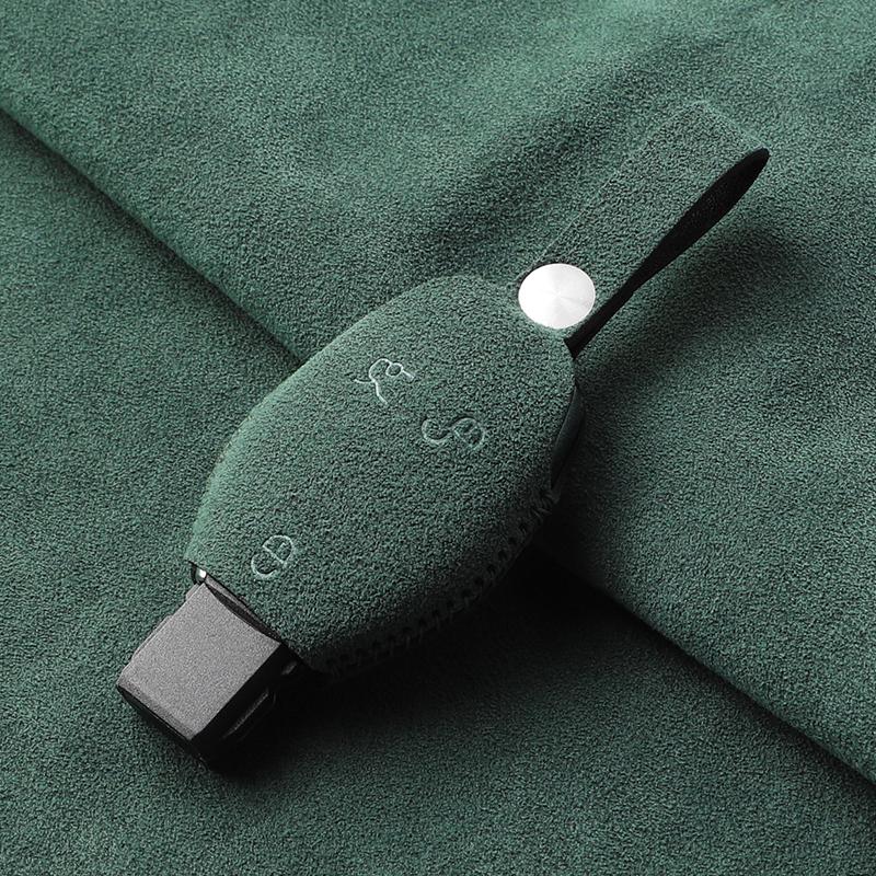 Made of Alcantara Suede Car Remote Key Cover Case Shell For Mercedes Benz A C E S G Class GLA CLA GLK GLC W204 463 176 251 205