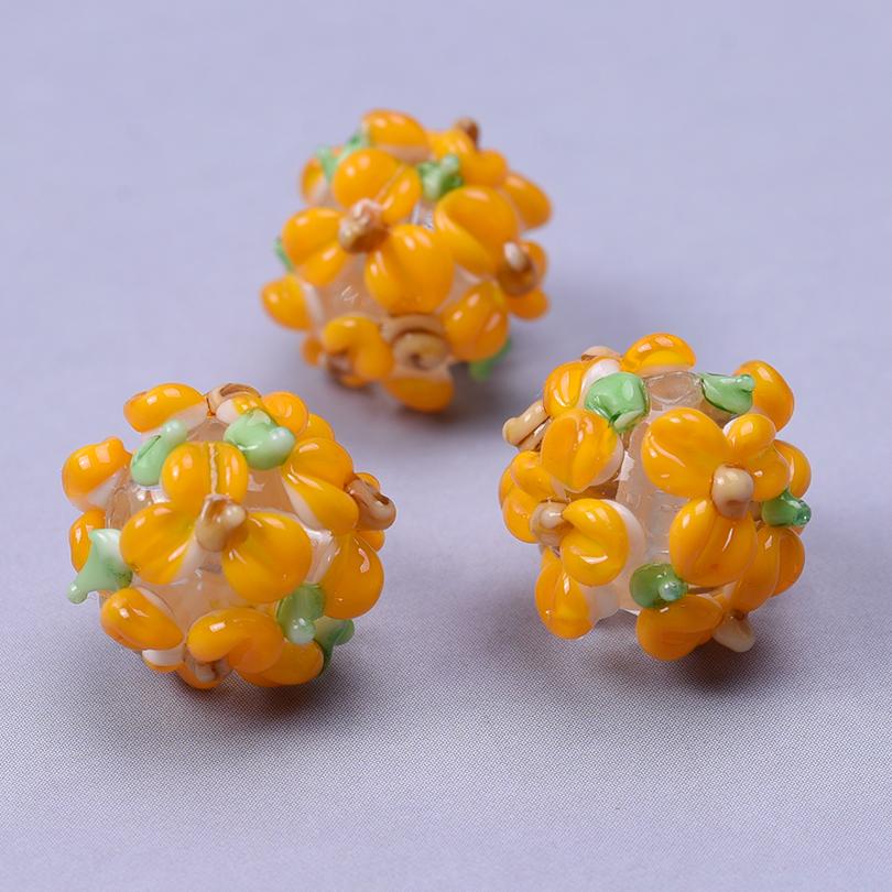 5 Stück Gelbe Süße Bienen Anhänger Perlen Für Schmuckherstellung Zubehör Glasmaterialien Tier Spacer/Lose Perle DIY Armbänder Zubehör