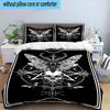Skull And Serpent Design 3pcs Bedding,Including 1pc Duvet Cover And 2pcs Pillowcases Perfect for Christmas,Ideal for Bedroom, Dormitory