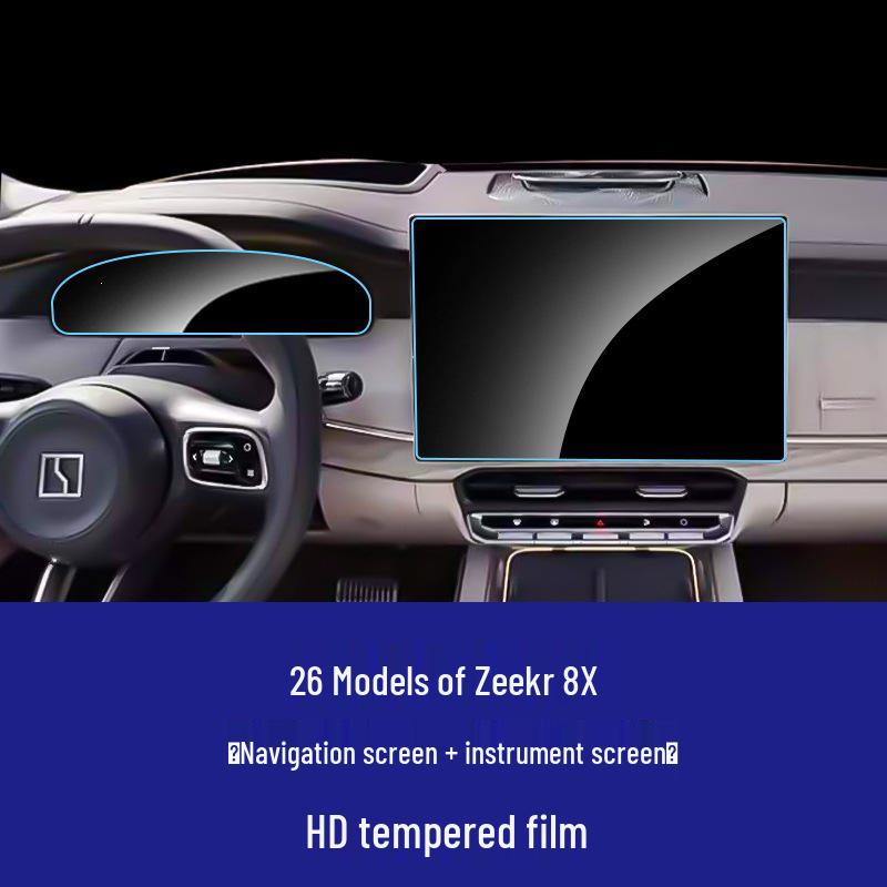 Zeekr 7X 8X Navigation Screen Protector Tempered Film