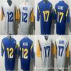 Los Angeles Rams NFL Jersey 12 Nacua 17 Adams Third Generation Embroidered Football Uniform Men Women
