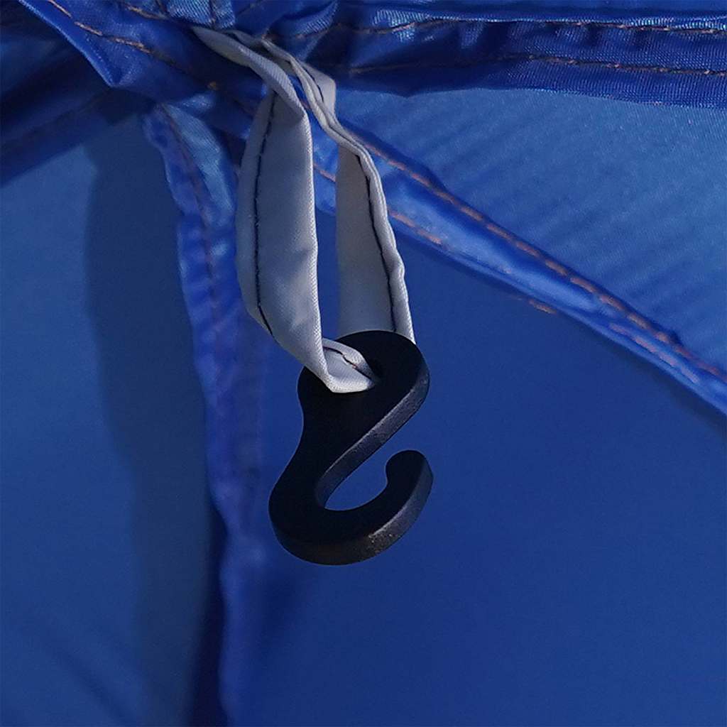 Pool Tent with Removable Rain Fly and Mesh Walls Azure Blue 690 x 690 cm