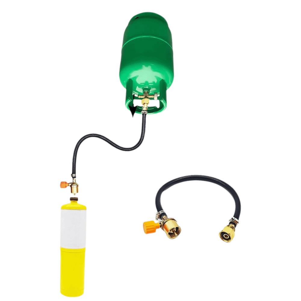 Portable Gas Refill Adapter Multifunctional Valve Braided Hose Connection Hose  Stove Head