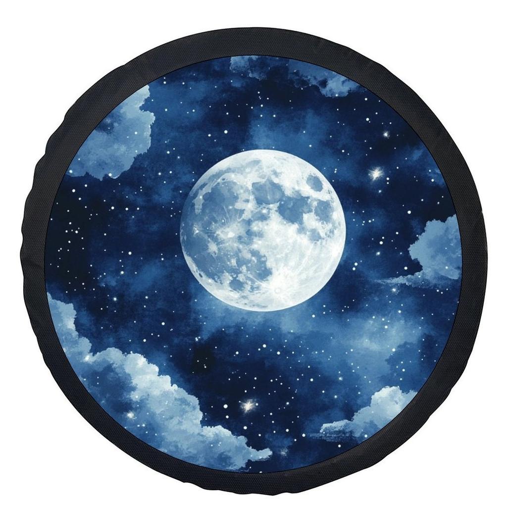 1pc Moonlit Night Tire Cover/Wheel Cover/Fashionable Universal/Wheel Protection Cover/Suitable For Most Cars/Spare Wheel Cover/S