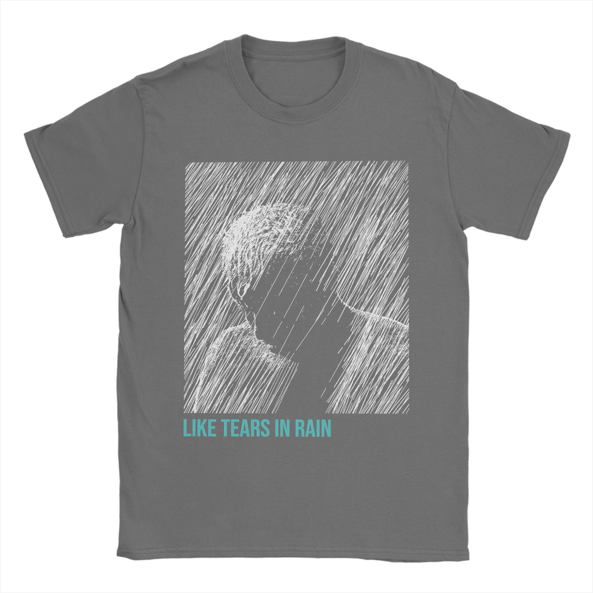 

Men Like tears in rain Blade Runner T Shirts 100% Cotton Clothing Novelty Short Sleeve Crewneck Tees Gift T-Shirts 2XL