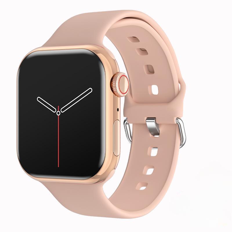 Relógio inteligente 9 masculino temperatura corporal BT chamada NFC sempre em exibição fitness série feminina smartwatch